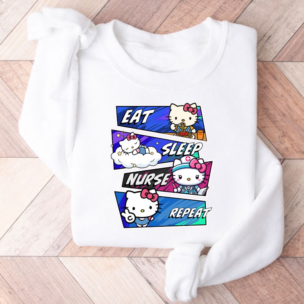 Eat Sleep Nurse Repeat Sweatshirt
