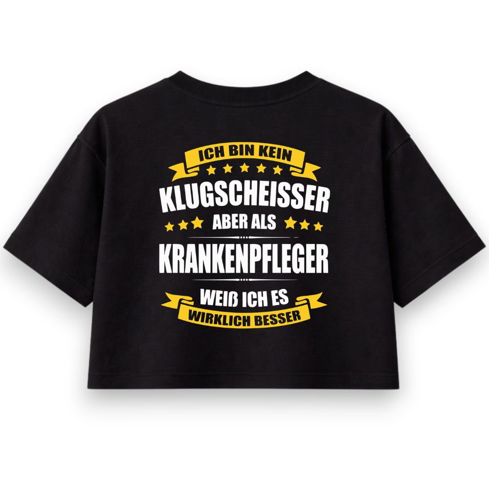 Kein Klugscheißer Oversize Crop Top