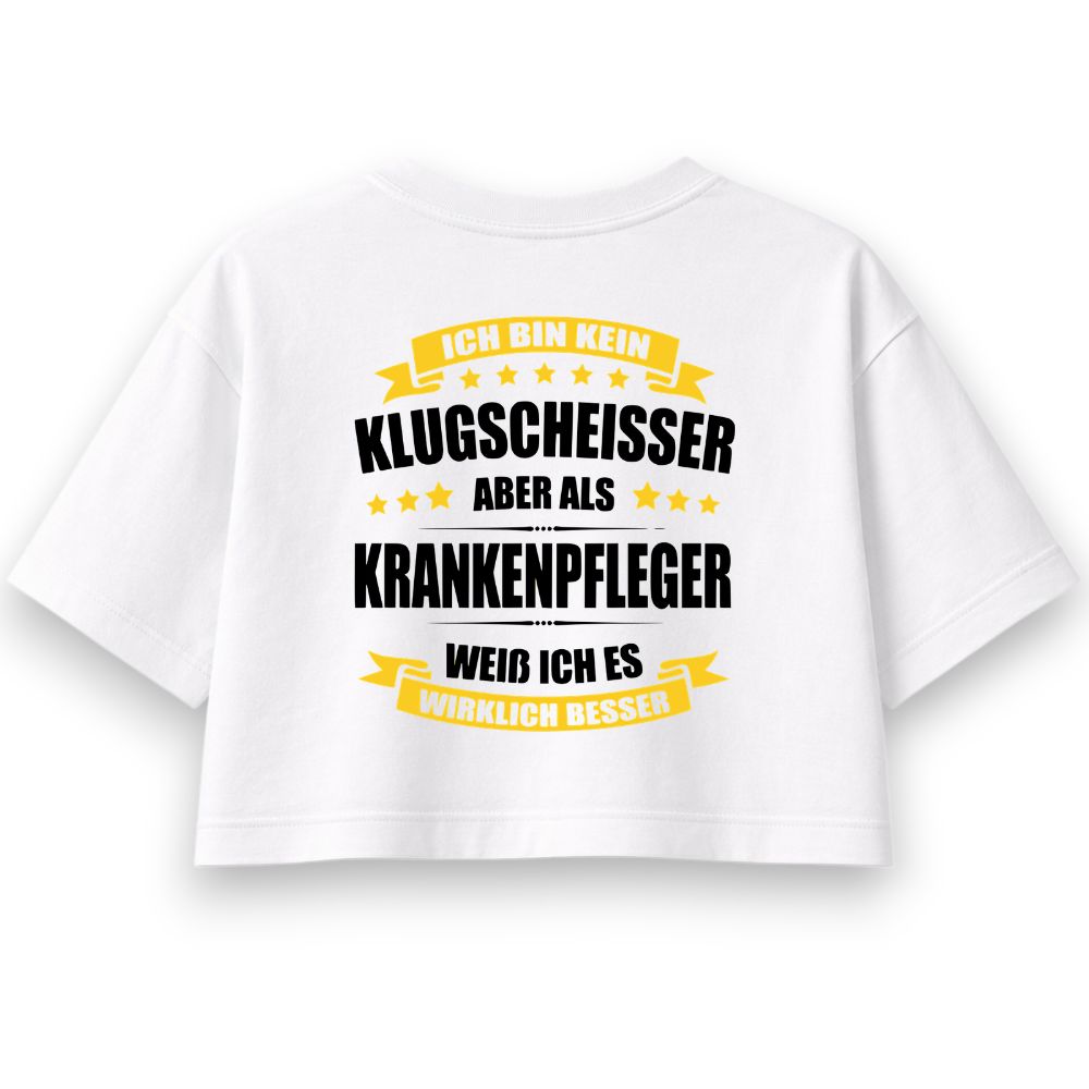 Kein Klugscheißer Oversize Crop Top